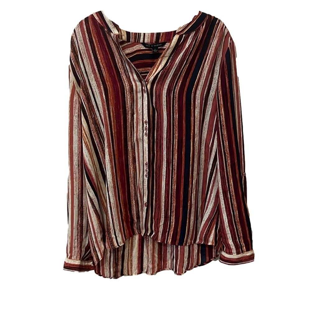 Zac & Rachel stripe blouse, large 🔵